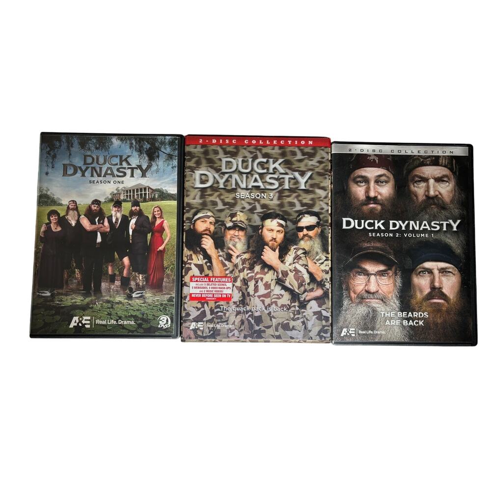 Duck Dynasty DVDs Seasons 1, 2,‎ 3
